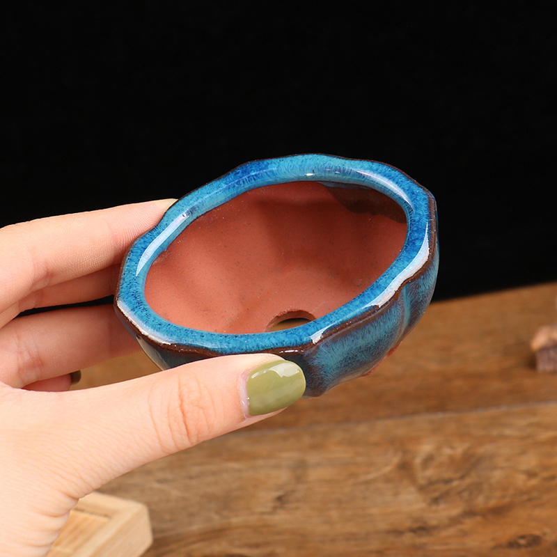 Training Pot Ceramic - 家の装飾用の中国の植木鉢,9.7x6.6x3.2cm