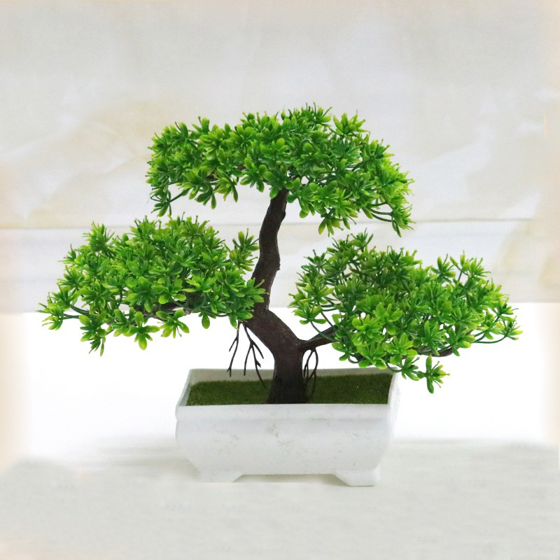 Bonsai Garden Desk - 人工盆栽プラスチックバイオニック偽植物ホームルーム屋内オフィス装飾庭屋外装飾デスクバスルームグリーンツリー