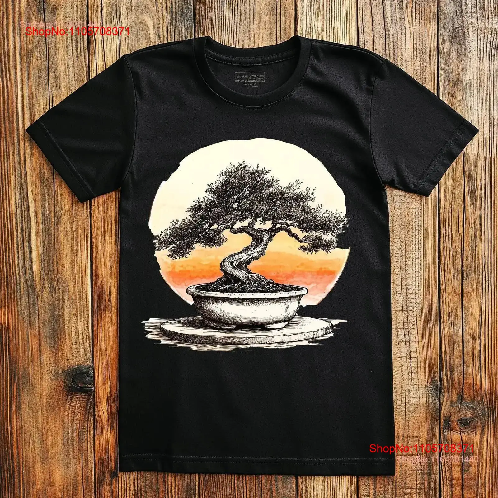 Bonsai Garden Zen - 日本の盆栽Tシャツ 禅ガーデン ナチュラルアート ユニークなデザイン 愛好家向け カームなヴィンテージ