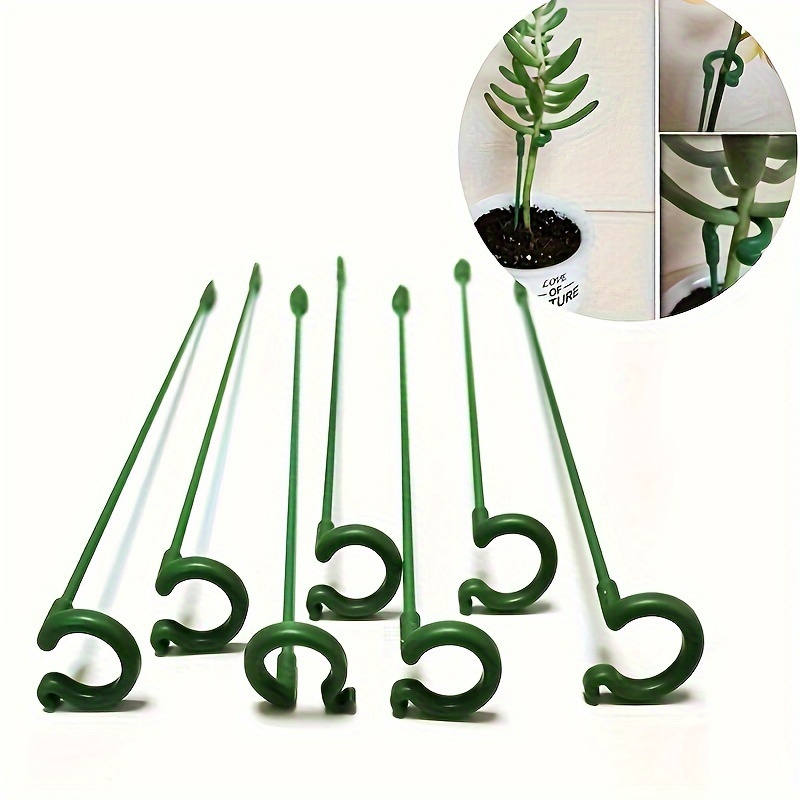 6個入り グリーン プラスチック製 植物支柱 フック付き 再 - Bonsai Garden Stand のレビューと価格