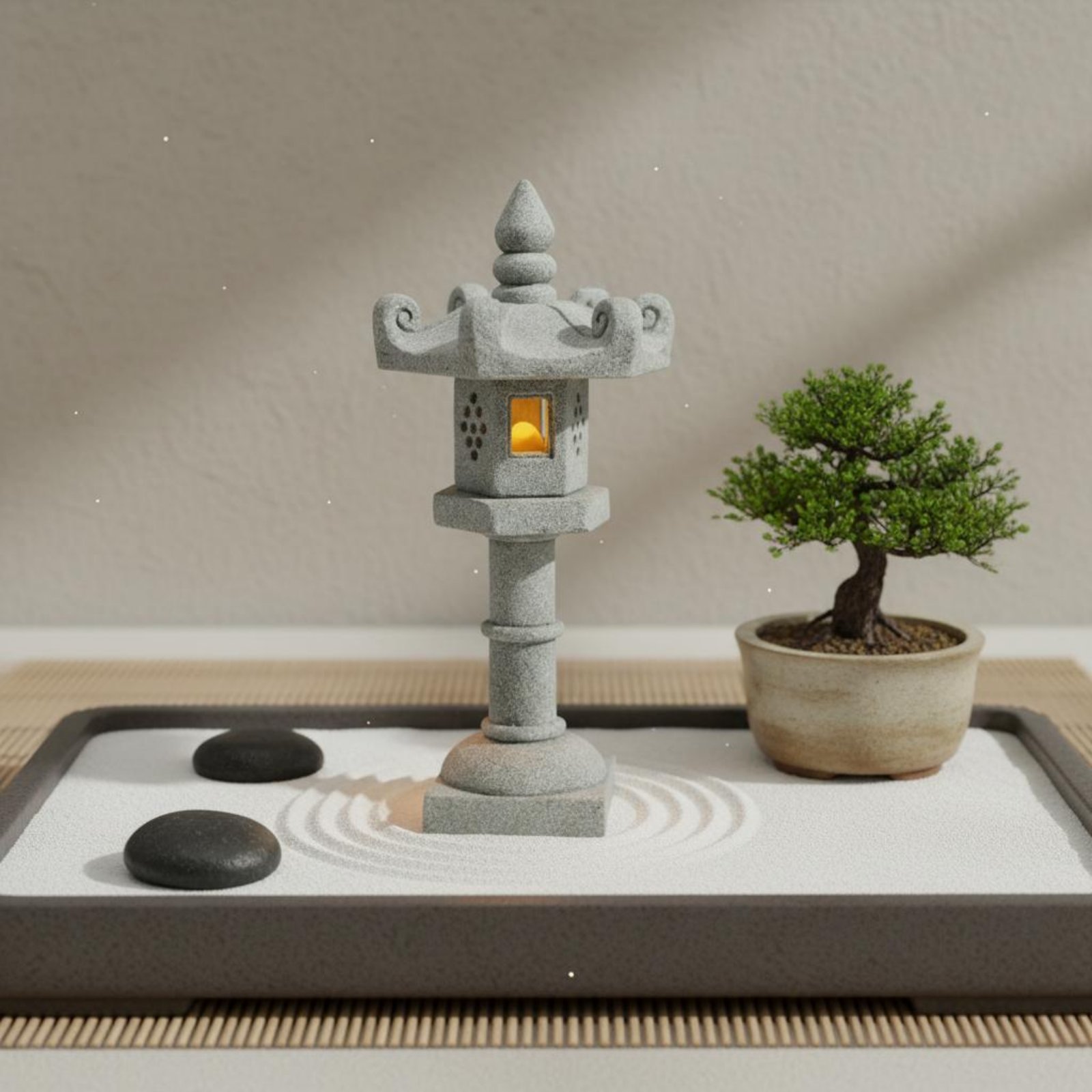 ミニチュア石灯籠アンティーク仕上げ盆栽飾り静寂の庭塔完璧な贈 - Bonsai Garden Miniature のレビューと価格