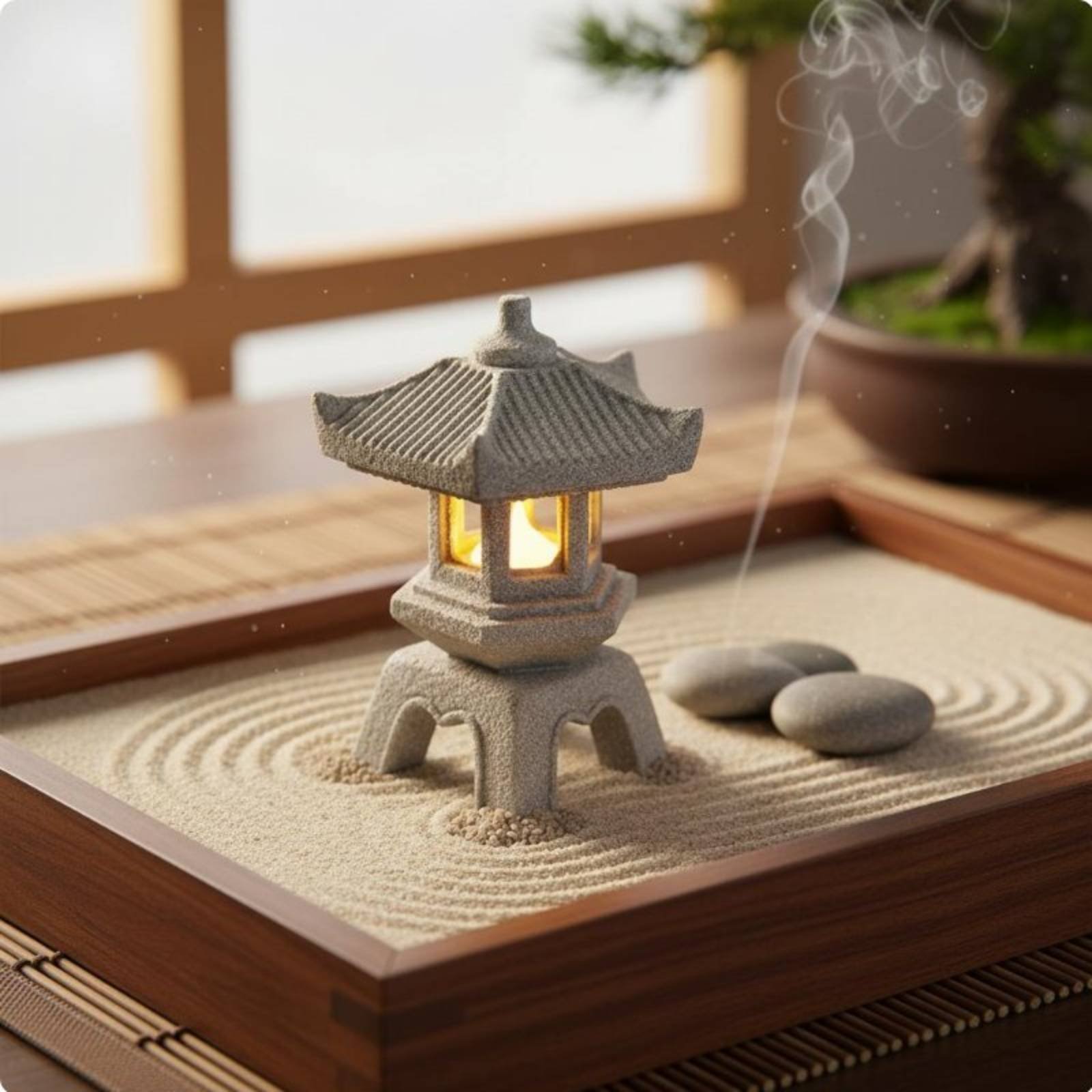 ミニチュア石灯籠アンティーク仕上げ盆栽飾り静寂の庭塔完璧な贈 - Bonsai Garden Miniature のレビューと価格