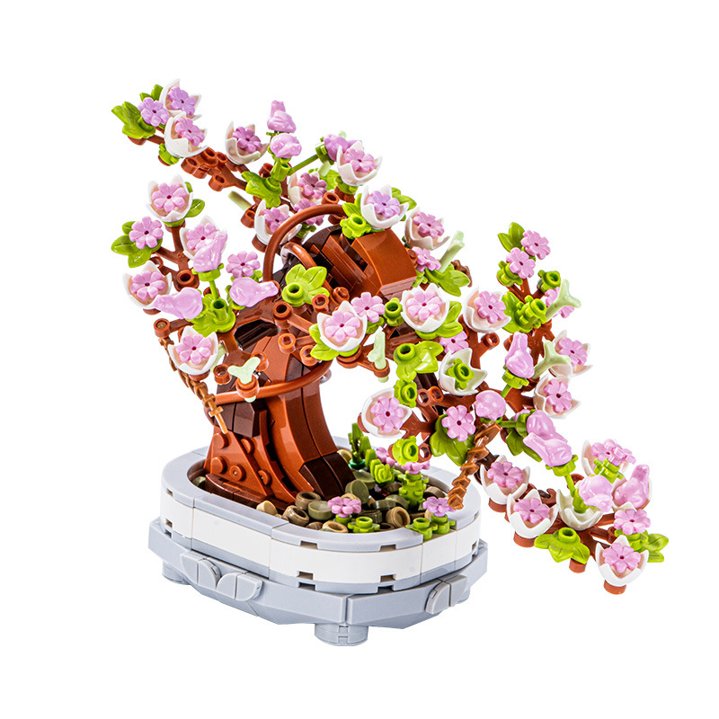 462ピース 桜盆栽 ビルディングブロックセット クリエイテ - Bonsai Garden Lego のレビューと価格