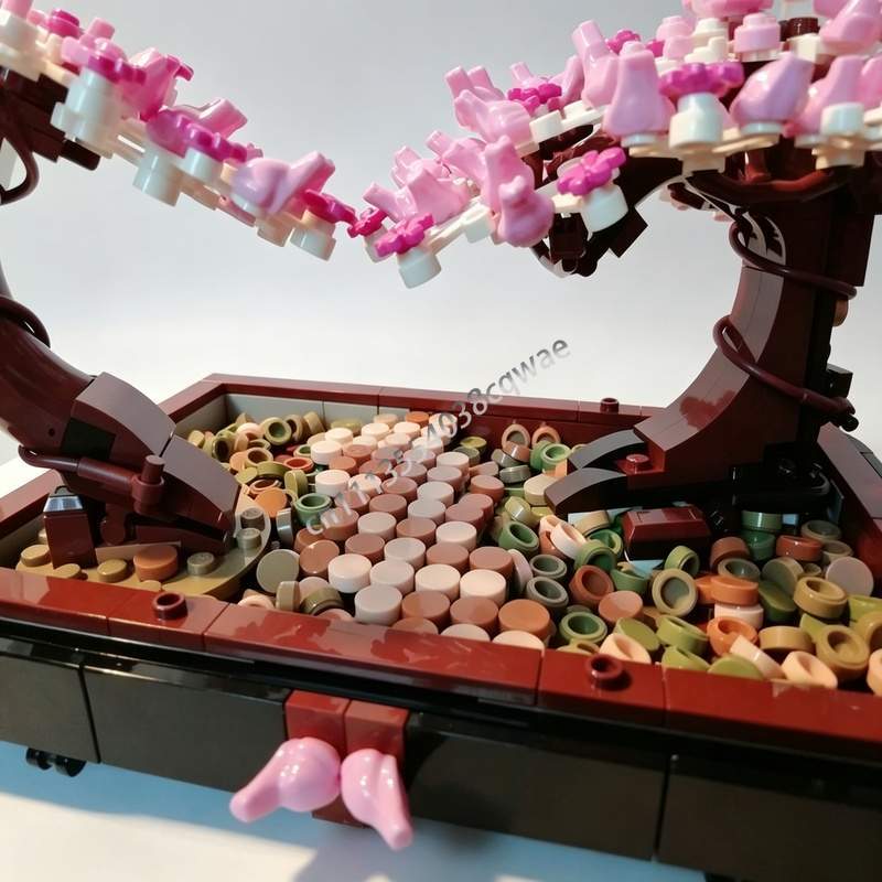 673 個盆栽公園桜の木 MOC ビルディングブロック庭の風 - Bonsai Garden Lego のレビューと価格