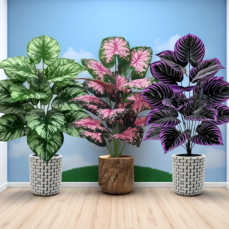 3 個 60 センチメートル大型人工緑の植物セット庭の装飾  - Bonsai Garden For Home のレビューと価格