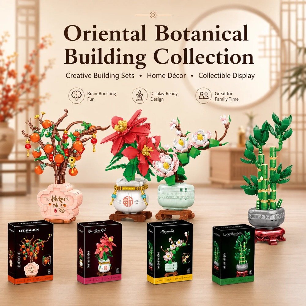 蘭のブロック花束盆栽植物モデルオーナメント絶妙なDIYホーム - Bonsai Garden Lego のレビューと価格
