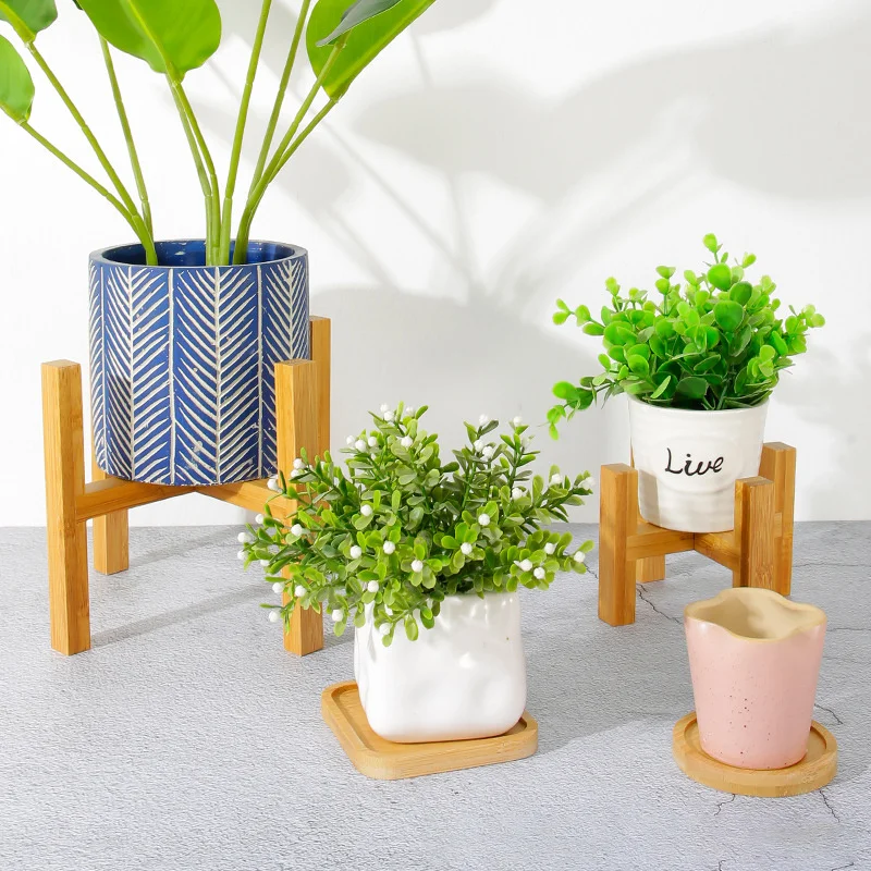 植物植木鉢スタンド小型耐久性のある木製トレイラック、強力な自 - Bonsai Garden Stand のレビューと価格