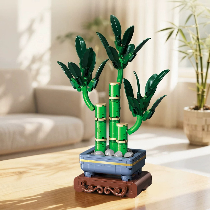 SEMBO 造花ビルディングブロック幸運の竹蘭盆栽鉢植え植物 - Bonsai Garden Lego のレビューと価格