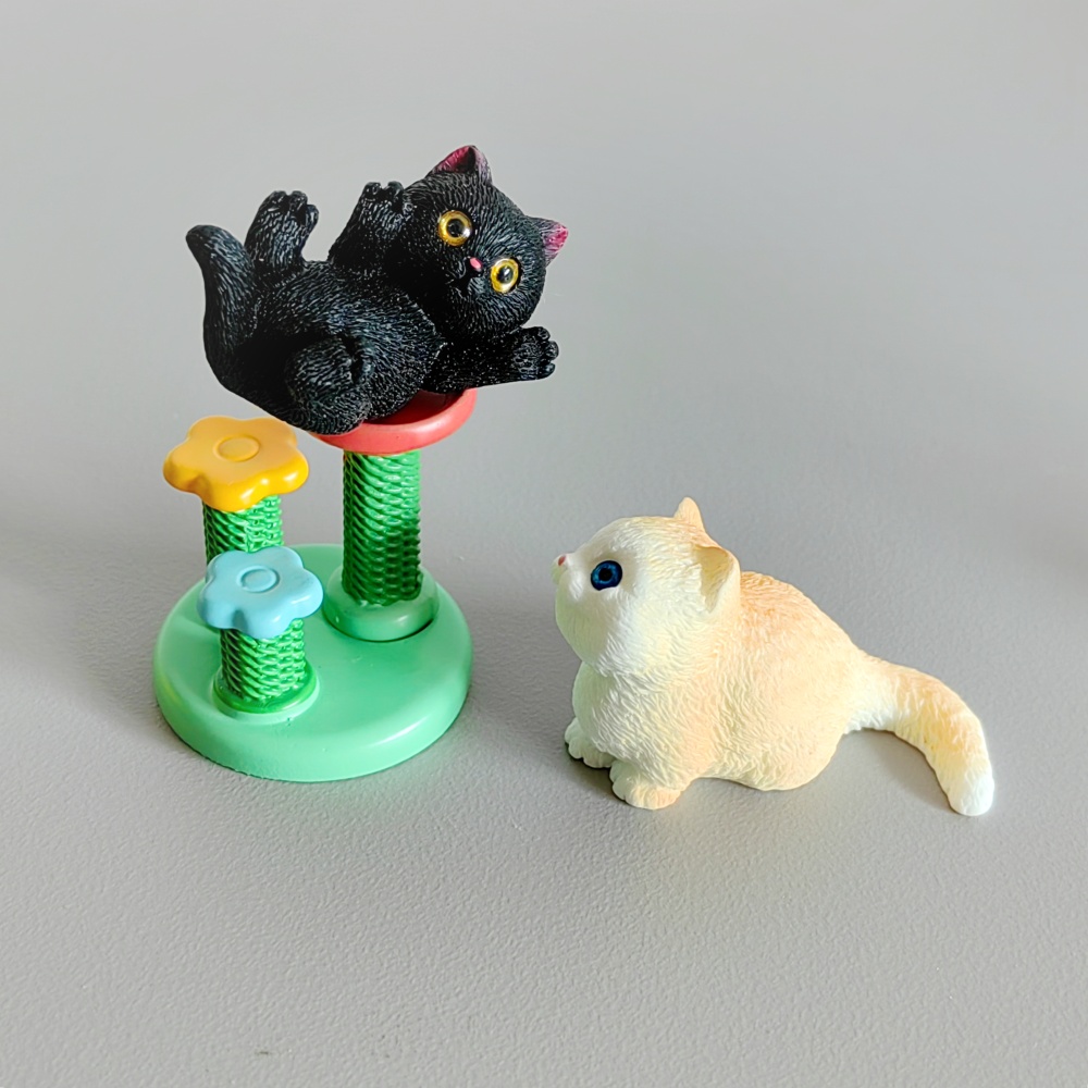 4個入り 可愛い猫 小動物 モデル デコレーション 樹脂工芸 - Bonsai Garden Miniature のレビューと価格