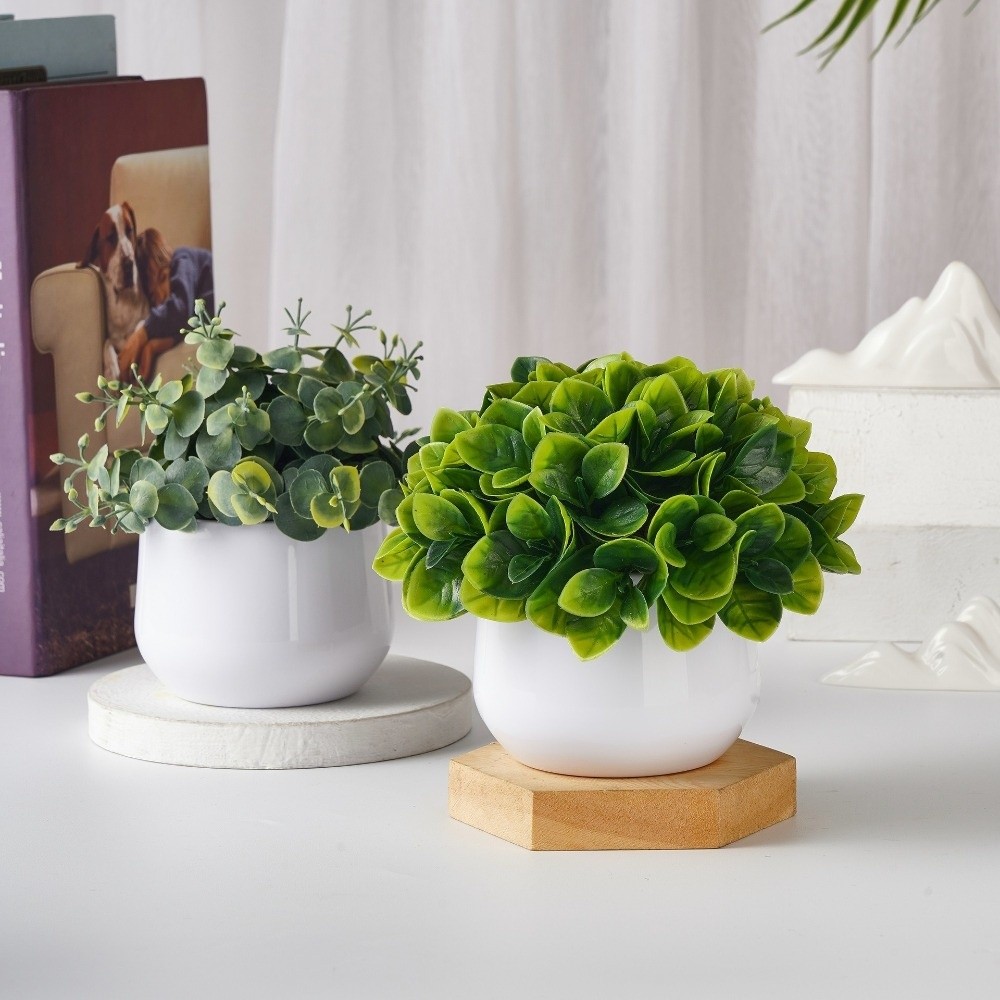 シミュレーションプラスチック植物人工植物盆栽常緑偽花盆栽植物 - Bonsai Garden Zen のレビューと価格