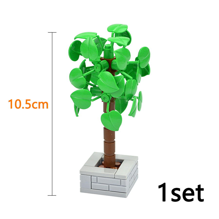 子供のための木のビルディングブロック,都市ファームストリート - Bonsai Garden Lego のレビューと価格