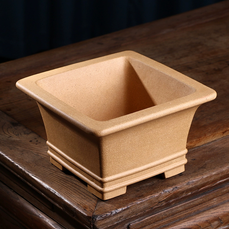 正方形の盆栽鉢,正方形の中国の花瓶,机,寮,オフィス,テーブ - Bonsai Garden Desk のレビューと価格