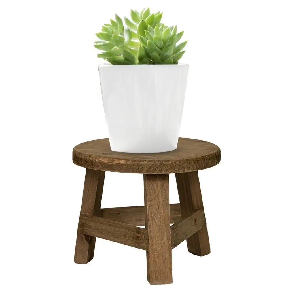 モダンな盆栽棚 木製ミニスツール 丸型ミニサイズ 多肉植物ス - Bonsai Garden Stand のレビューと価格