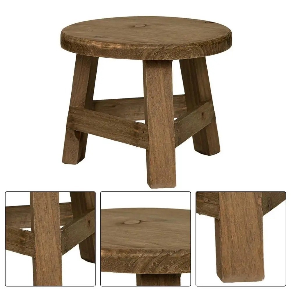 モダンな盆栽棚 木製ミニスツール 丸型ミニサイズ 多肉植物ス - Bonsai Garden Stand のレビューと価格