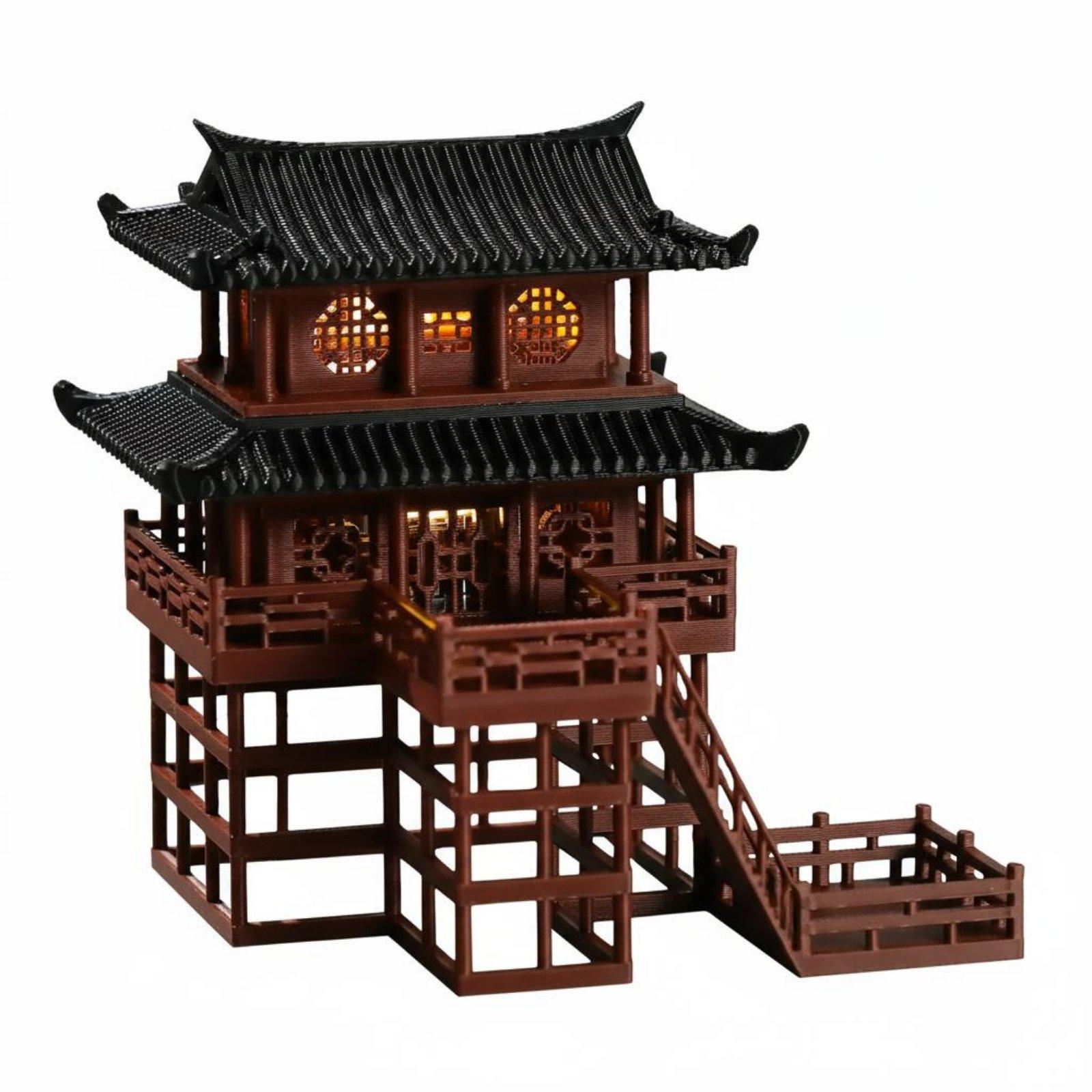 盆栽ハウス卓上プラスチック製パゴダミニマイクロ風景ホームアク - Bonsai Garden For Home のレビューと価格