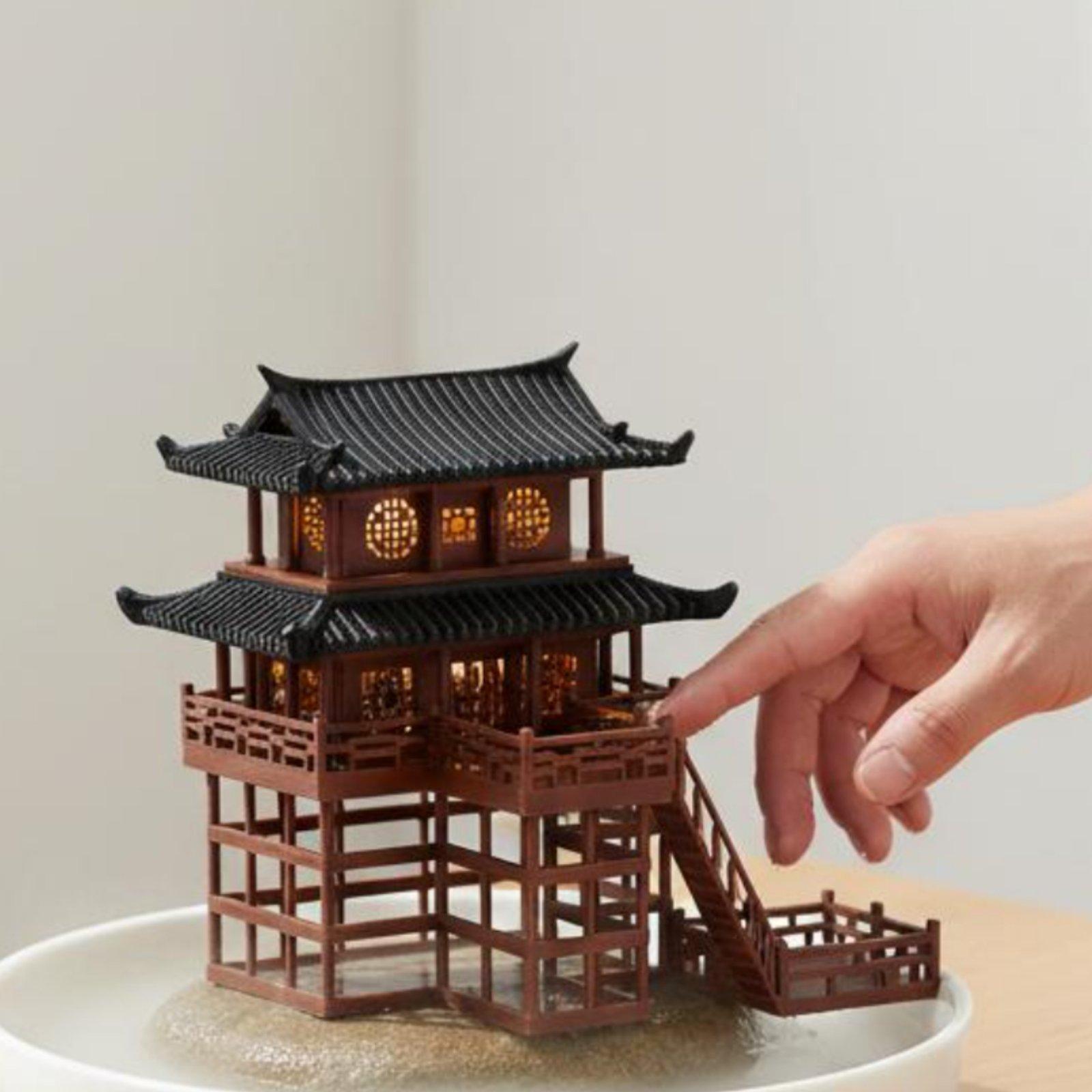 盆栽ハウス卓上プラスチック製パゴダミニマイクロ風景ホームアク - Bonsai Garden For Home のレビューと価格