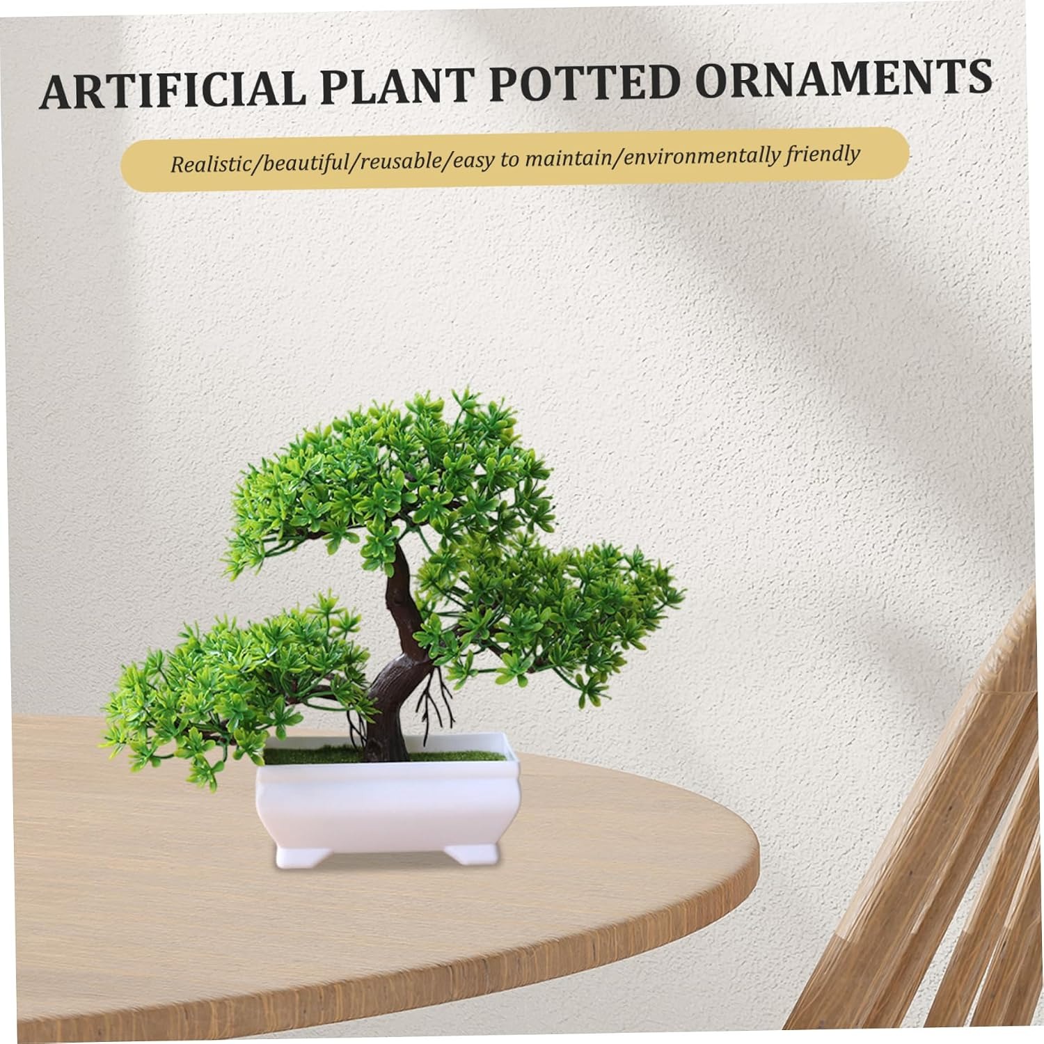 1/2 個人工盆栽シミュレーション鉢植え植物小さな木造花家庭 - Bonsai Garden For Home のレビューと価格